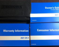 2021 Honda CR-V Owner's Manual Set