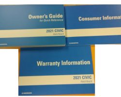 2021 Honda Civic Hatchback Owner's Manual Set