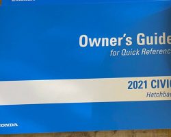 2021 Honda Civic Owner's Manual