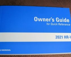 2021 Honda HR-V Owner's Manual