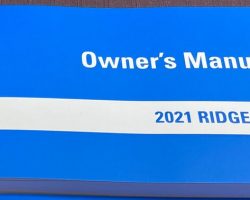 2021 Honda Ridgeline Owner's Manual