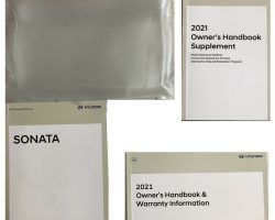 2021 Hyundai Sonata Owner's Manual Set