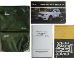 2021 Jeep Grand Cherokee Owner's Manual Set