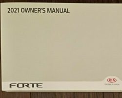 2021 Kia Forte Owner's Manual