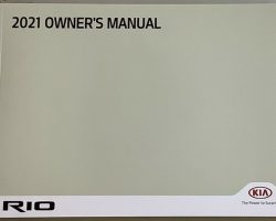 2021 Kia Rio Owner's Manual