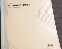 2021 Kia Sorento Owner's Manual