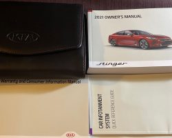 2021 Kia Stinger Owner's Manual Set