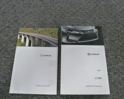 2021 Lexus LC 500 Owner's Manual Set