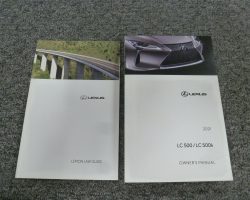 2021 Lexus LC 500h Owner's Manual Set