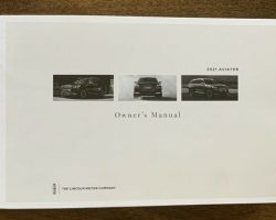 2021 Lincoln Aviator Owner's Manual