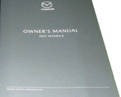 2021 Mazda3 Owner's Manual