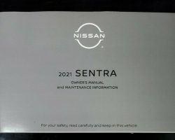 2021 Nissan Sentra Owner's Manual