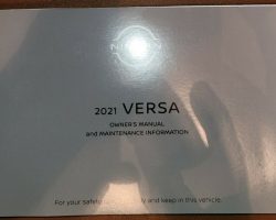 2021 Nissan Versa Owner's Manual