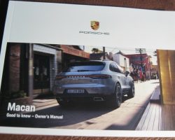 2021 Porsche Macan Owner's Manual