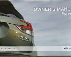 2021 Subaru Forester Owner's Manual