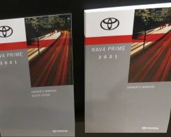 2021 Toyota RAV4 Prime Owner's Manual Set