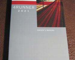 2021 Toyota 4Runner Owner's Manual