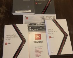 2021 Toyota RAV4 Owner's Manual Set