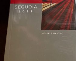 2021 Toyota Sequoia Owner's Manual