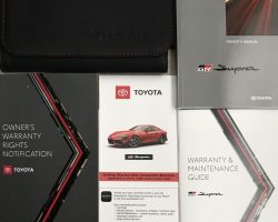 2021 Toyota Supra Owner's Manual Set