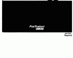 Operator's Manual for Fiat Tractors model 680