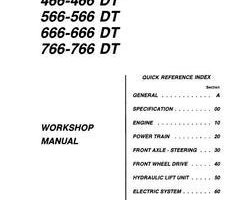 Service Manual for Fiat Tractors model 466