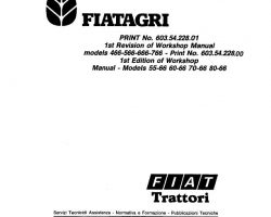 Service Manual for Fiat Tractors model 70-66DT