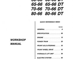 Service Manual for Fiat Tractors model 70-66