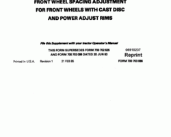 Operator's Manual for Fiat Tractors model 980DT