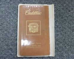 1978 Cadillac Deville, Fleetwood, Eldorado Owner's Manual Set