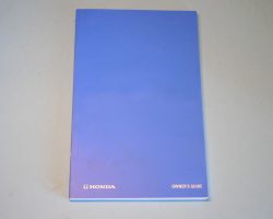 1987 Honda Accord 3-Door Owner's Manual Set