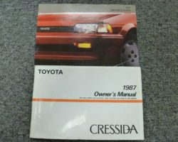 1987 Toyota Cressida Owner's Manual Set