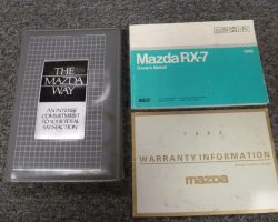 1988 Mazda RX-7 Owner's Manual Set