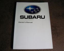 1989 Subaru Justy Owner's Manual Set
