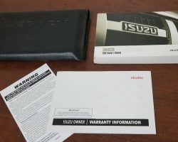 1991 Isuzu Amigo Owner's Manual Set