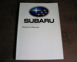 1993 Subaru SVX Owner's Manual