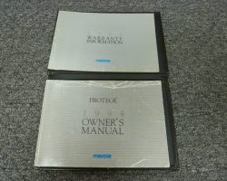 1994 Mazda Protege Owner's Manual Set