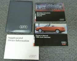 1996 Audi Cabriolet Owner's Manual Set