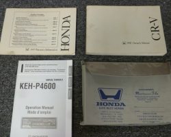 1997 Honda CR-V Owner's Manual Set