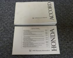 1998 Honda Accord Owner's Manual Set