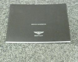 1999 Bentley Arnage Green Label Owner's Manual