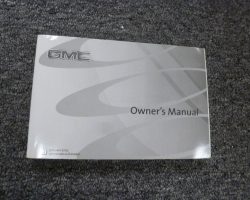 1999 GMC T-Series Owner's Manual Set