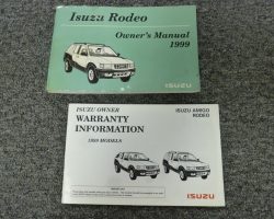 1999 Isuzu Rodeo Owner's Manual Set