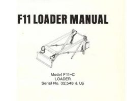 Farmhand 1PD111481 Operator Manual - F11-C Loader (mounted, eff sn 32546, 1981)
