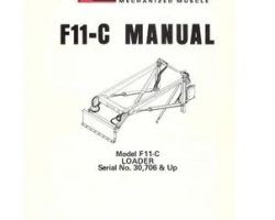 Farmhand 1PD111577 Operator Manual - F11-C Loader (mounted, eff sn 30706, 1977)