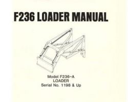 Farmhand 1PD137983 Operator Manual - F236-A Loader (mounted, eff sn 1198, 1983)