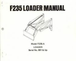 Farmhand 1PD1381278 Operator Manual - F235-A Loader (mounted, eff sn 901, 1978)