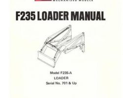 Farmhand 1PD138577 Operator Manual - F235-A Loader (mounted, eff sn 701, 1977)