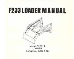 Farmhand 1PD139283 Operator Manual - F233-A Loader (mounted, eff sn 599, 1983)