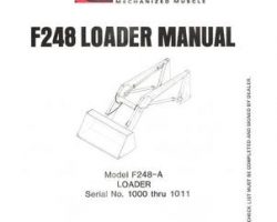 Farmhand 1PD1401179 Operator Manual - F248-A Loader (mounted, eff sn 1000-1011, 1979)